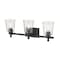 Z-Lite Bohin 3 Light Vanity, Matte Black And Clear Seedy 464-3V-MB - alternate 6
